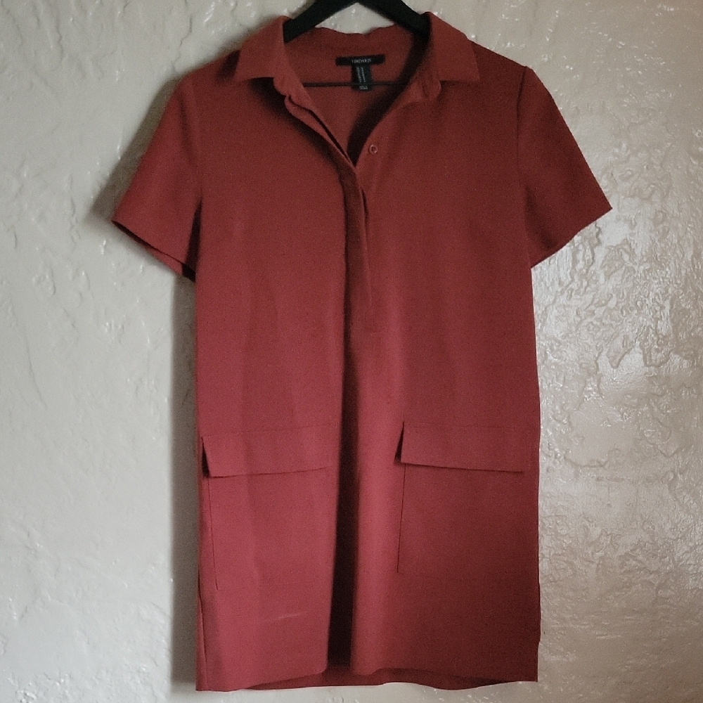 Rust Short Sleeve Dress